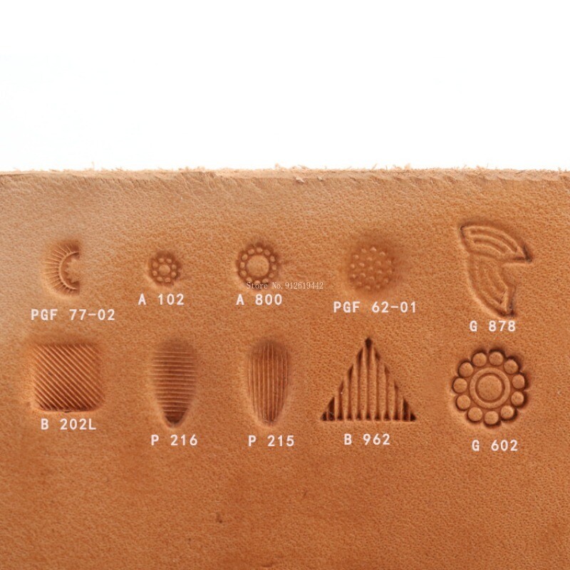 Biljno štavljena koža Graviranje Utiskivanje Legirana bušilica DIY Kožni obrti Utiskivanje teksture Ukrasni ručno rađeni dodaci