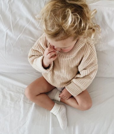 FOCUSNORM 0-5Y őszi téli baba lányok fiú pulóver felsőruházat 5 színű tömör kötés hosszú ujjú pulóver meleg felsők