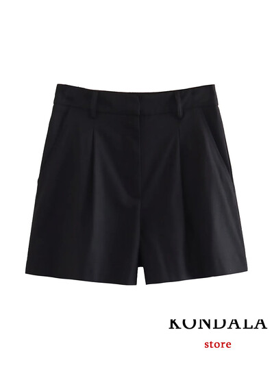 TRAFZA Casual λινό γυναικεία κοστούμια 2 τεμαχίων V με κουμπιά με λαιμόκοψη γιλέκο σακάκι + ψηλή μέση φαρδιά σορτς ποδιών μόδας 2024 Καλοκαιρινά vintage σετ