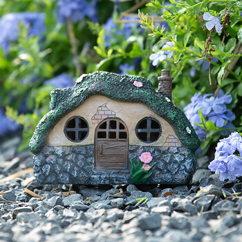 Solar Garden Statue Lights Fairy Garden Shed Resin Διακοσμητικά φώτα για αυλές, γκαζόν, καλλιτεχνικές διακοσμήσεις αυλής, δώρα οικιακής χρήσης