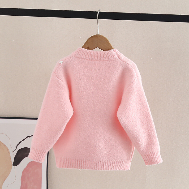 Meiteņu džemperis Modes Tauriņš Adīšana Pulovers Trikotāžas Pušķis Bērni Princeses Meitenes Rudens Ziemas Džemperi Bling HY08011