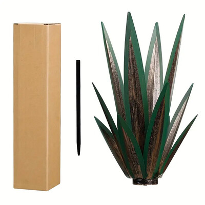 Metāla agaves mākslīgā tekila ainava skulptūra DIY metāla agaves augs mājas dekorēšana zemniecisks ar rokām apgleznotas