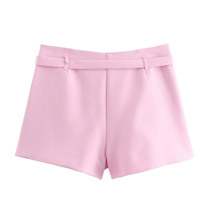 Zach Ailsa Ljeto 2024. Novo žensko polo ovratnik s dugim rukavima i kratkim odijelom Kaput Jednobojni remen Suknja Hlače Ležerni set