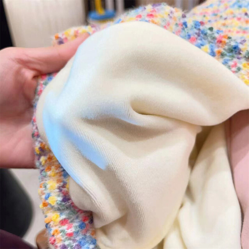 Pulóver Bő kabát Téli Új Gyermek Bársony Baba Nyitott Stitch Édes Szép Szép Divat Téli Tide 2024 Körgallér