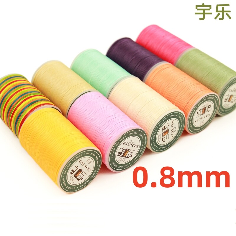 YL080 GALACE (YULE) 0,80 mm 16 szálas lapos viaszos cérna bőr varráshoz