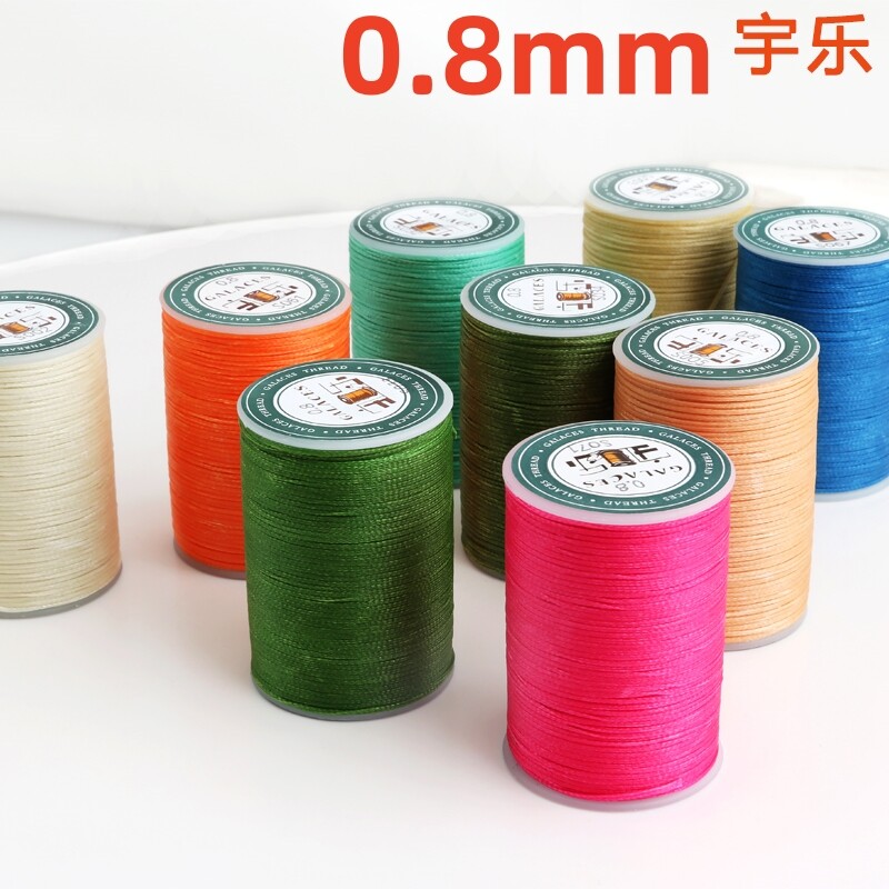 YL080 GALACE (YULE) 0,80 mm 16 szálas lapos viaszos cérna bőr varráshoz