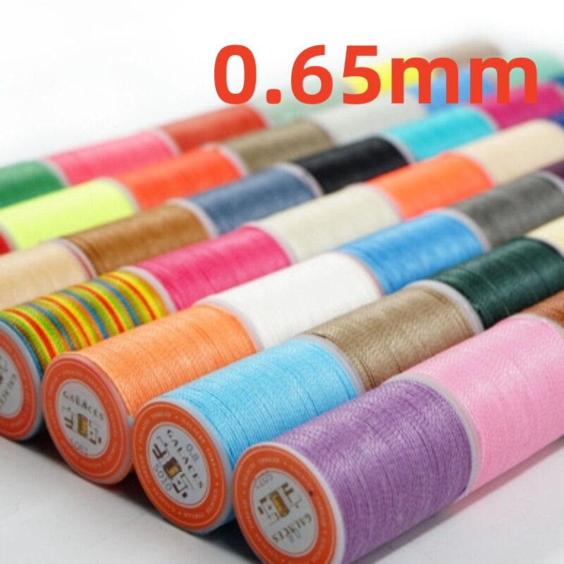 YL065 GALACES（YULE）0,65 mm fir rotund (răsucit) pentru cusut piele