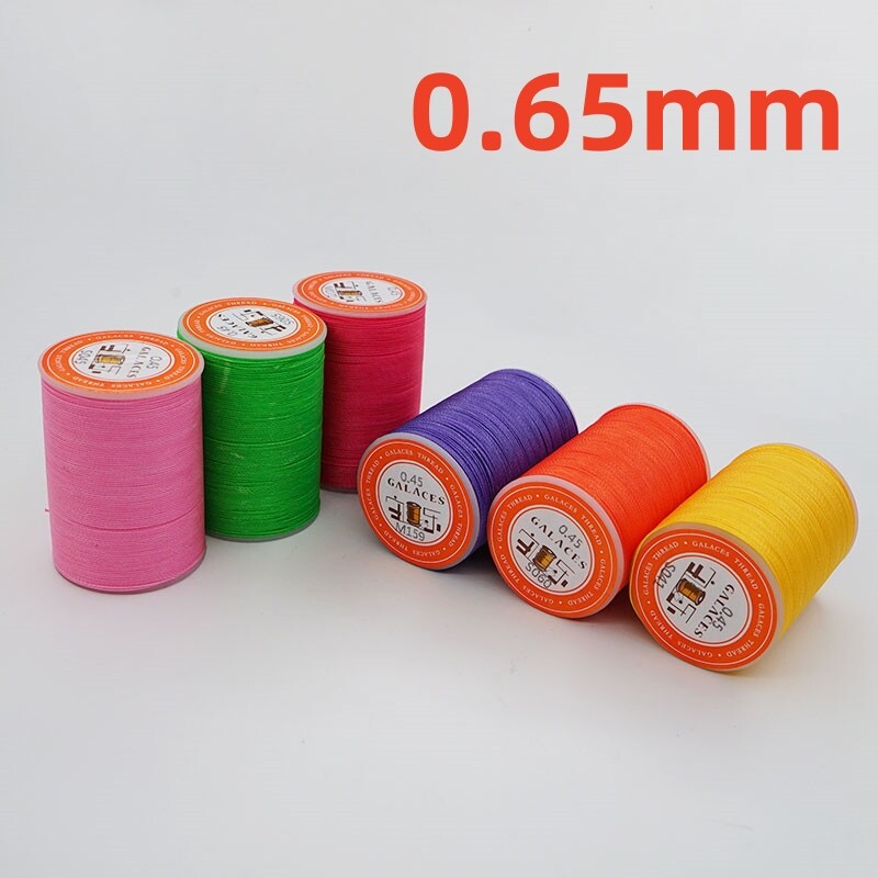 YL065 GALACES（YULE）0,65 mm fir rotund (răsucit) pentru cusut piele