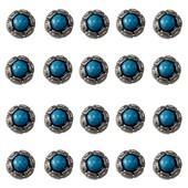 20 gab Mini tirkīza dekoratīvā sprādze, ādas izstrādājumu kniedes DIY ādas dekoratīvā sprādze DIY amatniecības ādai