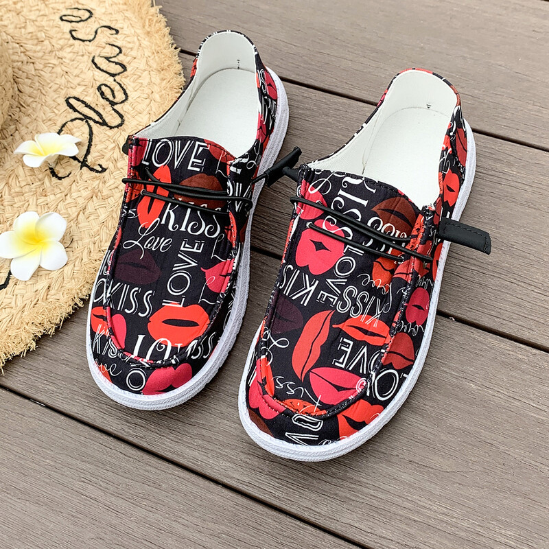 2024-es nyári divat Női vulkanizáló cipők Női alkalmi lakások Kényelmes csúsztatás naplopók Kényelmes kültéri sportcipők