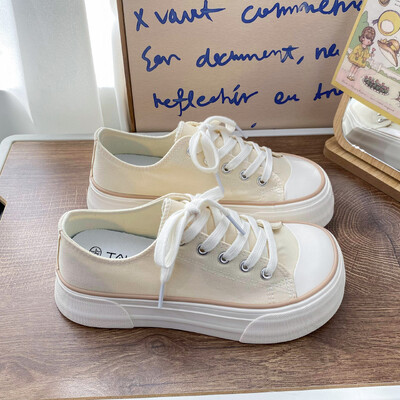 Sieviešu audekla apavi Ikdienas, šņorējami, vulkanizēti apavi Sieviešu sporta apavi sieviešu sporta apavi