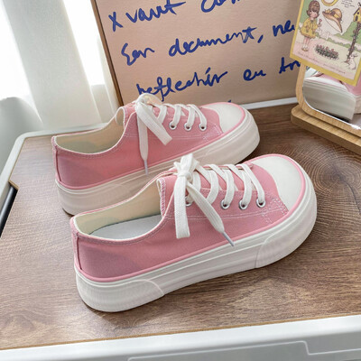 Sieviešu audekla apavi Ikdienas, šņorējami, vulkanizēti apavi Sieviešu sporta apavi sieviešu sporta apavi