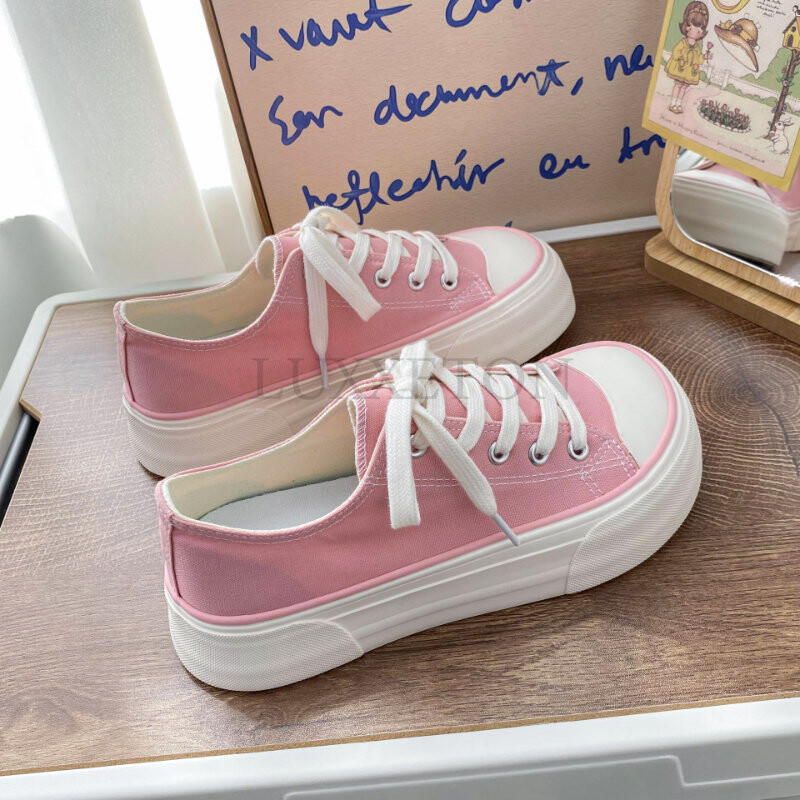 Sieviešu audekla apavi Ikdienas, šņorējami, vulkanizēti apavi Sieviešu sporta apavi sieviešu sporta apavi