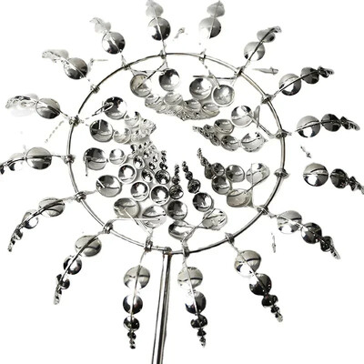 Metāla rotējošas 3D vējdzirnavas