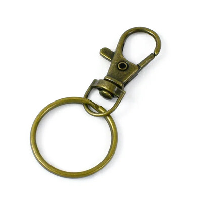 Meetee 20/30/40/50Gb Grozāmas Loster aizdares 25mm Metāla saspraudes Sprādzes Atslēgu piekariņš O Gredzens Āķis Suņu apkakles Soma DIY Aparatūras piederumi