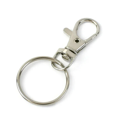 Meetee 20/30/40/50Gb Grozāmas Loster aizdares 25mm Metāla saspraudes Sprādzes Atslēgu piekariņš O Gredzens Āķis Suņu apkakles Soma DIY Aparatūras piederumi