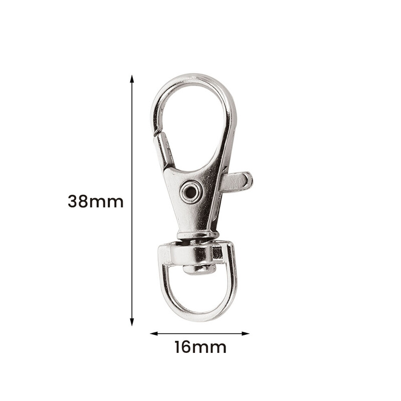 25 komada Okretna kopča za jastoge Okretni privjesci za ključeve od nehrđajućeg čelika, kopča, prijenosni karabin za nakit Diy rukotvorine Lanci za štene