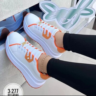 Rudens, jaunas sieviešu modes jauktas krāsas, šņorējamas platformas kedas pavasaris, sieviete, ikdienas sieviešu apavi, vulkanizēti apavi Tenis Zapatillas