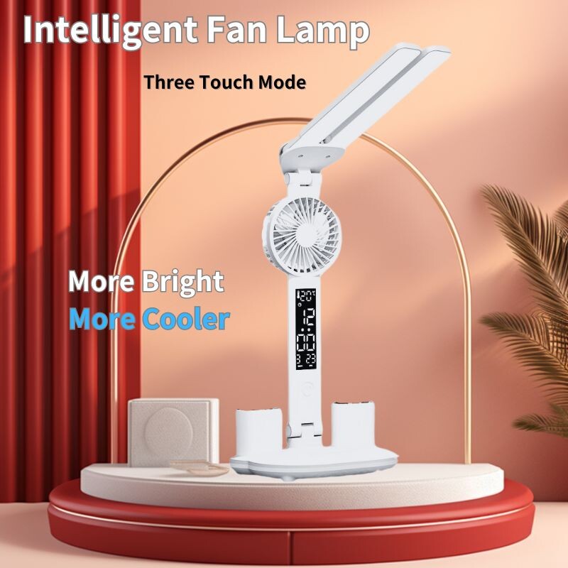 Stolna svjetiljka Punjiva prilagodba boje zatamnjivanja na dodir LED sat Dispaly Svjetla za čitanje punjenje USB Dječja stolna svjetiljka