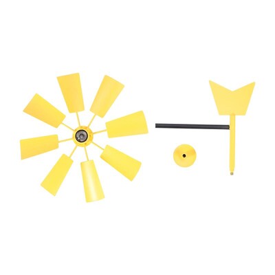 Vas szélmalom udvar Winnower kerti dísz a szabadban Forgó szélmalom Pasztorális Plugin Kerti Park dekoráció