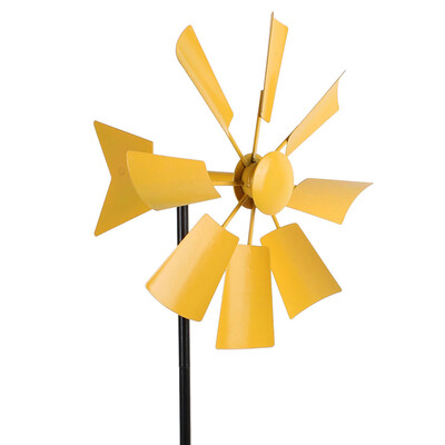 3 krāsu dārza pinwheels dzelzs vējdzirnavas modernas āra dzelzs zāliena vējdzirnavas vējdzirnavas dārza pagalma zāliena dekorācijas