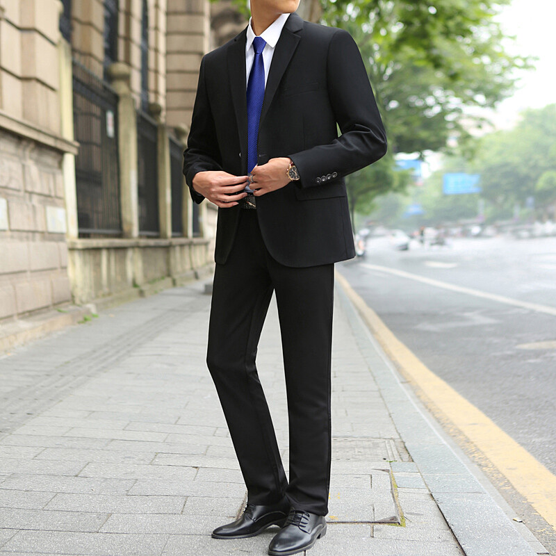 M-10XL Proljetno novo muško (odijelo + hlače) vjenčano modno zgodno odijelo Poslovno kargo odijelo Dva kompleta plus dva kompleta debele veličine