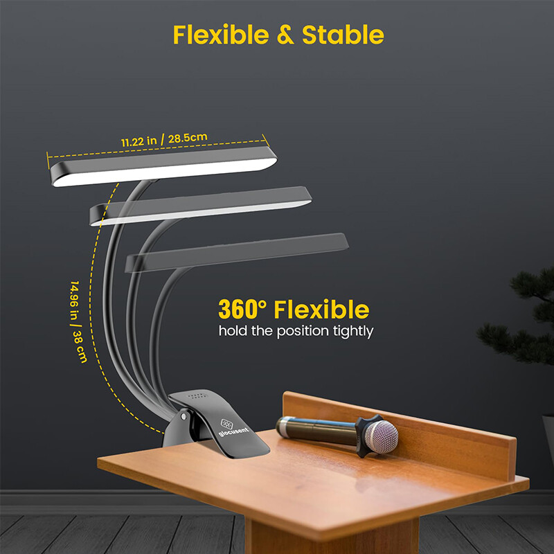 NV 57 LED super svijetla svjetiljka za glazbeni stalak koja brine za oči Klavirska svjetiljka s kopčom USB-C punjiva svjetiljka za klavirsko svjetlo s mogućnošću prigušivanja