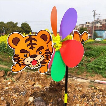 Garden Pinwheels Cartoon Animal Whirligigs Wind Spinner Windmill Toys Garden Stakes Outdoor Whirlygig Windmills Gardening Art