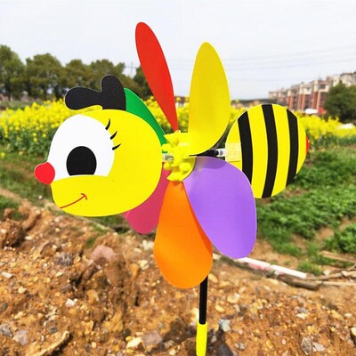 Garden Pinwheels Cartoon Animal Whirligigs Wind Spinner Windmill Toys Garden Stakes Outdoor Whirlygig Windmills Gardening Art