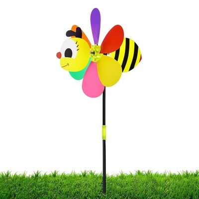 Garden Pinwheels Cartoon Animal Whirligigs Wind Spinner Windmill Toys Garden Stakes Outdoor Whirlygig Windmills Gardening Art