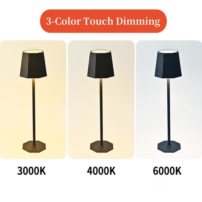 Stolne svjetiljke 3-bojne zatamnjene na dodir Zaštita za oči LED noćno svjetlo USB punjenje/priključivanje Lampe za učenje Pomoćni stolić Barska svjetla