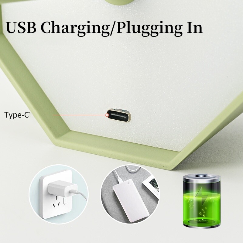 Stolne svjetiljke 3-bojne zatamnjene na dodir Zaštita za oči LED noćno svjetlo USB punjenje/priključivanje Lampe za učenje Pomoćni stolić Barska svjetla