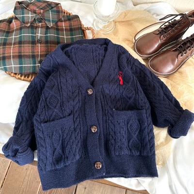 IYEAL 2024. Proljeće Novi dječji džemper modni pleteni pulover dugih rukava Dječja odjeća za dječake i djevojčice