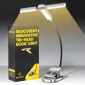 1000mAh Επαναφορτιζόμενη λυχνία ανάγνωσης 22 LED Περιστρεφόμενη λυχνία βιβλίου ανάγνωσης Φορητή λάμπα βιβλίων φωτισμού Mini Desk Lamp