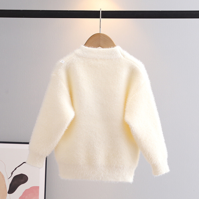 Nova dječja odjeća za djevojčice, ljupki džemper s cvjetnim uzorkom, slovo, pamučna majica, jesensko-zimska odjeća za djecu GY11141