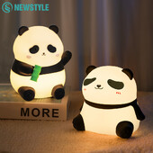 Slatka Panda Noćna svjetiljka 3 razine s mogućnošću prigušivanja Lampa za spavanje u dječjoj sobi Punjiva noćna lampa za spavanje za uređenje sobe