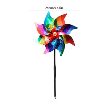 1 τεμ. Bird Repeller Wind Spinner Pinwheels Reflective Bird Deterrent Ανεμόμυλος Απωθητικό Διακόσμηση εξωτερικού κήπου Παγίδα πουλιών