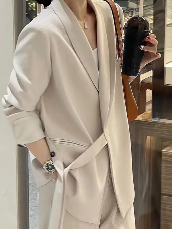 Korejski set odijela Ženska verzija Temperament Profesionalni komplet Labavo opušteno odijelo u britanskom stilu Dvodijelni komplet Nova ženska odjeća