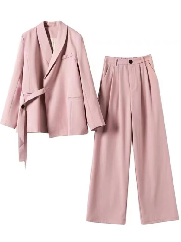 Korejski set odijela Ženska verzija Temperament Profesionalni komplet Labavo opušteno odijelo u britanskom stilu Dvodijelni komplet Nova ženska odjeća