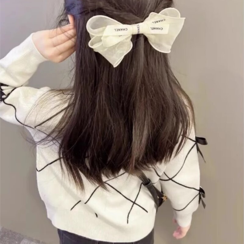 2023 Kislányok Puha, meleg, kötött pulóverek Kardigán Lány Gyerekek Divat masni Születésnapi Hercegnős felsők Dzsekik Gyerekek Kötött ruhák