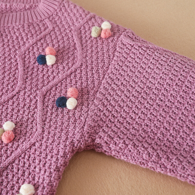 Kislányok Kötés Pulóverek Gyerekkardigánok O-nyakú Tavaszi Őszi Pulóver Kardigánok Kabát Gyermekek Aranyos ruhák