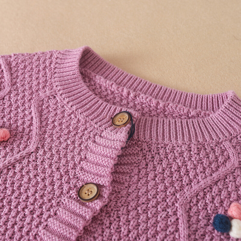 Kislányok Kötés Pulóverek Gyerekkardigánok O-nyakú Tavaszi Őszi Pulóver Kardigánok Kabát Gyermekek Aranyos ruhák