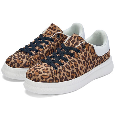 Nove klasične i popularne muške i ženske tenisice na vezanje u boji leoparda, moderne i svestrane platnene cipele za par