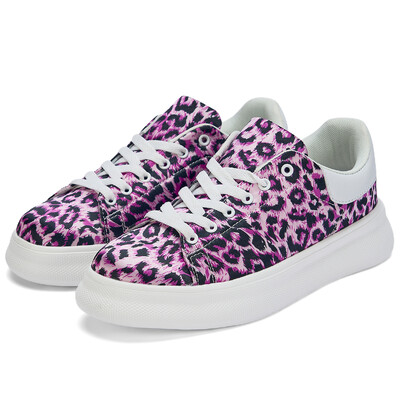 Nove klasične i popularne muške i ženske tenisice na vezanje u boji leoparda, moderne i svestrane platnene cipele za par