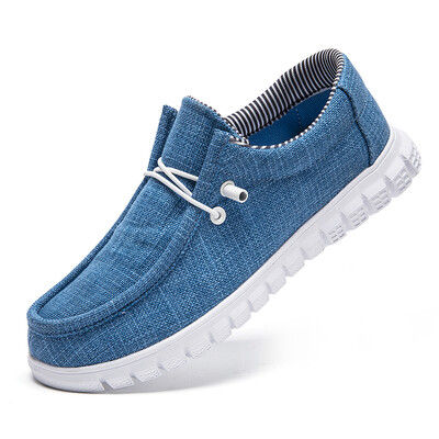 Vasaras audekla apavi vīriešiem Sieviešu klasiskās kurpes Elpojošas un ērtas Slip-On Walking Sneakers Unisex laivu apavi