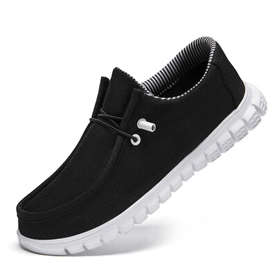 Vasaras audekla apavi vīriešiem Sieviešu klasiskās kurpes Elpojošas un ērtas Slip-On Walking Sneakers Unisex laivu apavi