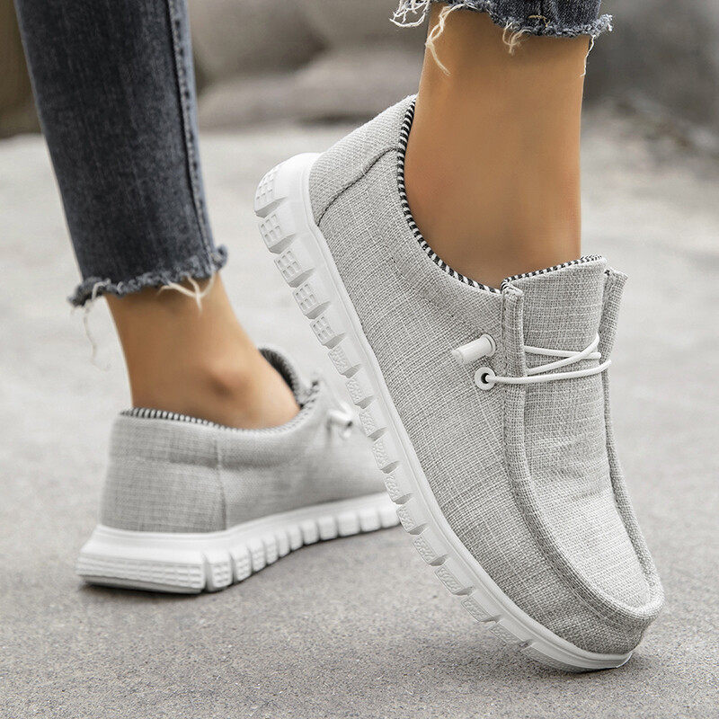 Vasaras audekla apavi vīriešiem Sieviešu klasiskās kurpes Elpojošas un ērtas Slip-On Walking Sneakers Unisex laivu apavi