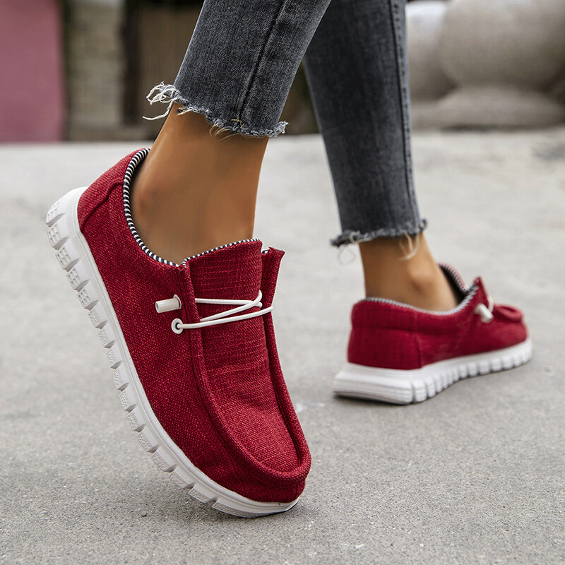 Vasaras audekla apavi vīriešiem Sieviešu klasiskās kurpes Elpojošas un ērtas Slip-On Walking Sneakers Unisex laivu apavi