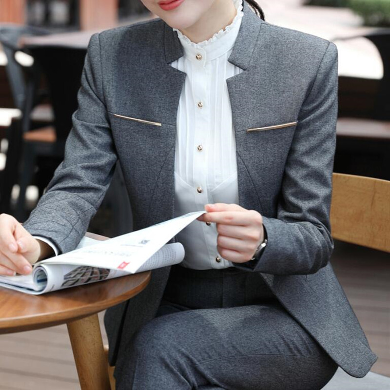 Naviu nova moda visoke kvalitete Ensemble Femme 2-dijelna odijela s hlačama za žene Odjeća Uredska dama Svečana radna uniforma