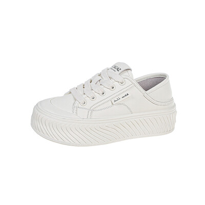 Дамски вътрешни Увеличете платнени дишащи обувки 5 см плоски летни модни ретро бордови маратонки на платформа Пързалки Маратонки за ходене